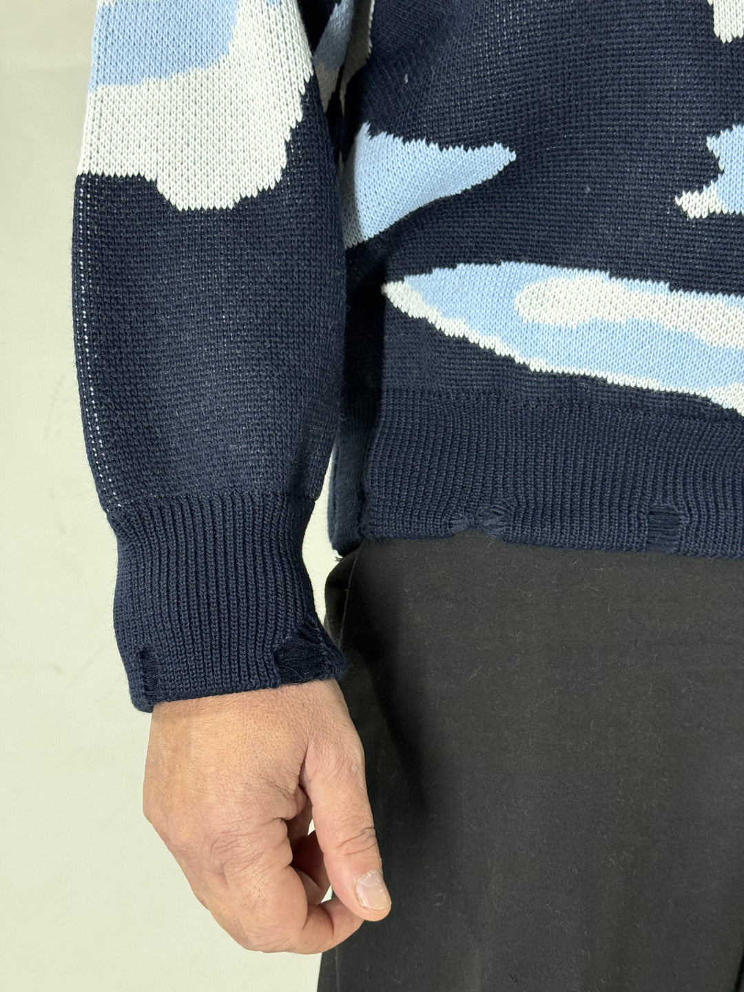 Ransom Pullover Uomo Face Blu