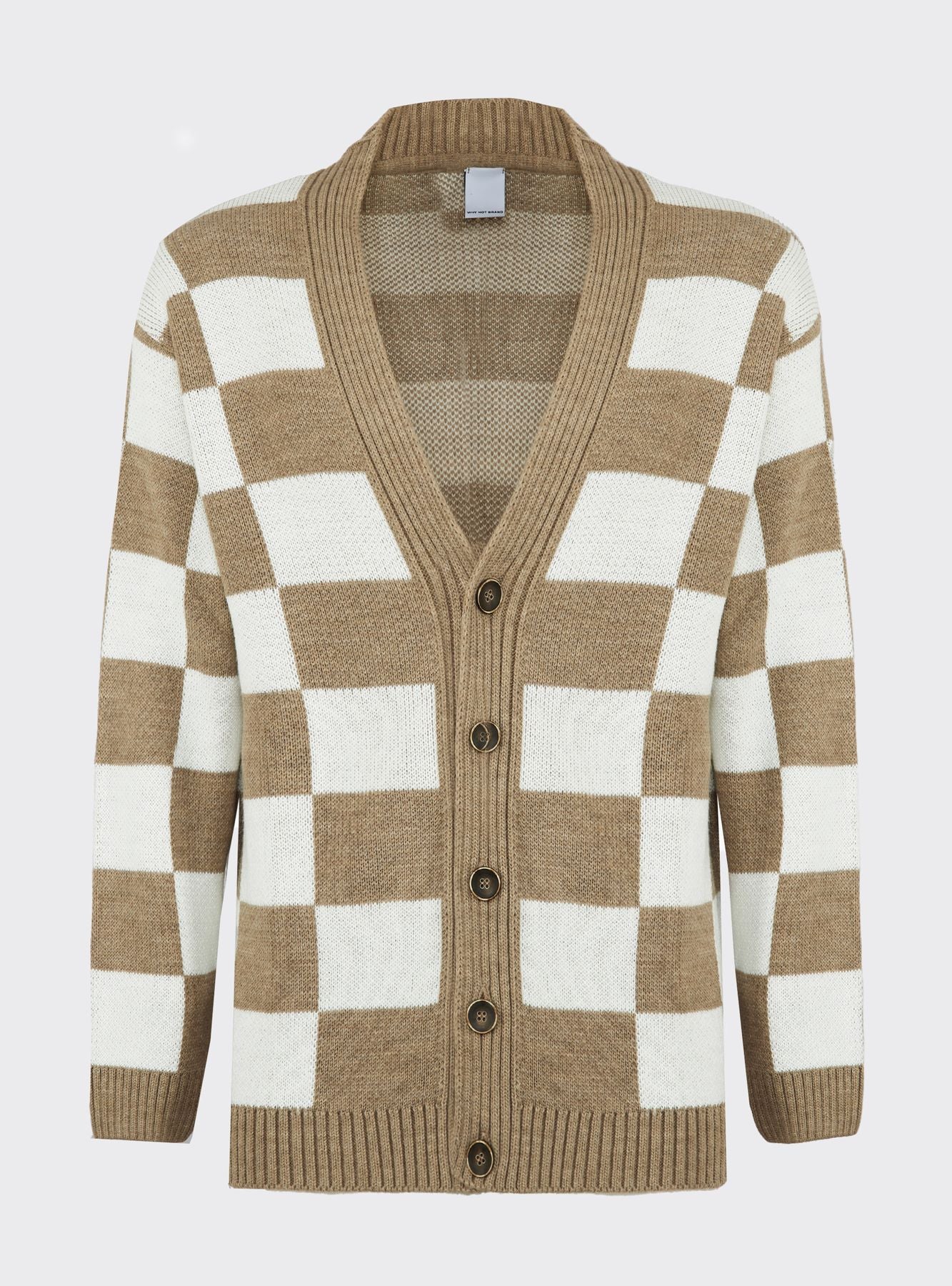 Cardigan Chess - Maglieria - Why Not Brand. - Grigio